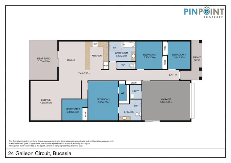 Floorplan of Homely house listing, 24 Galleon Circuit, Bucasia QLD 4750
