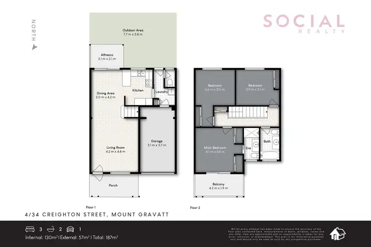 Floorplan of Homely townhouse listing, 4/34 Creighton Street, Mount Gravatt QLD 4122