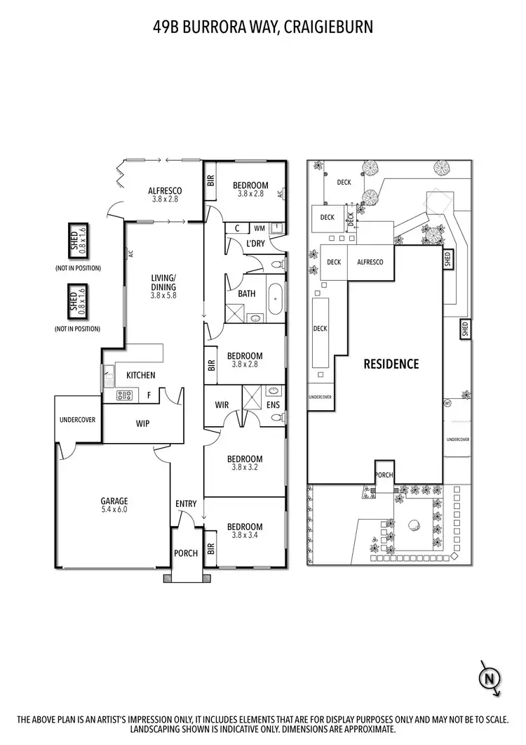 Floorplan of Homely house listing, 49B Burrora Way, Craigieburn VIC 3064
