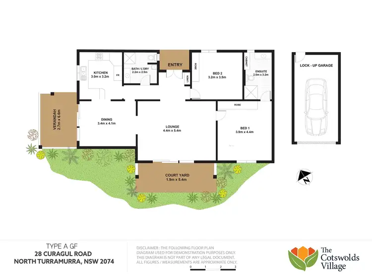 Floorplan of Homely retirement listing, U74/28 Curagul Road, North Turramurra NSW 2074