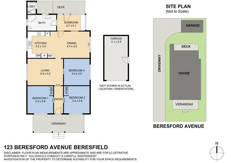 Floorplan of Homely house listing, 123 Beresford Ave, Beresfield NSW 2322