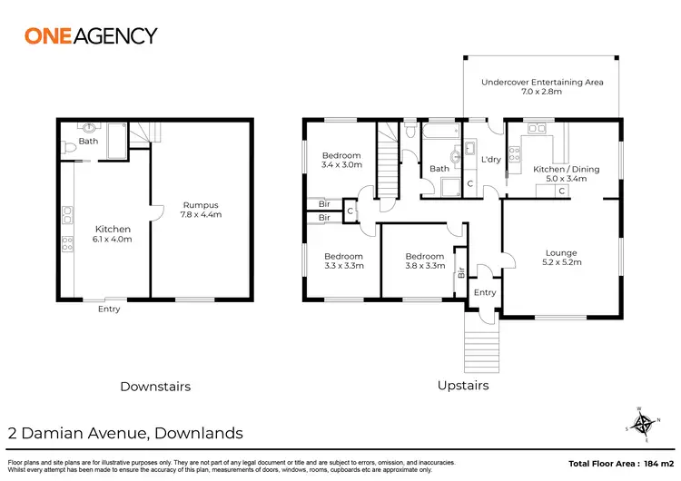 Floorplan of Homely house listing, 2 Damian Avenue, Downlands TAS 7320