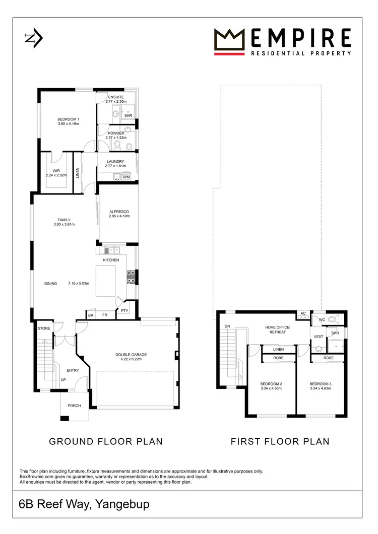 Floorplan of Homely house listing, 6b Reef Way, Yangebup WA 6164