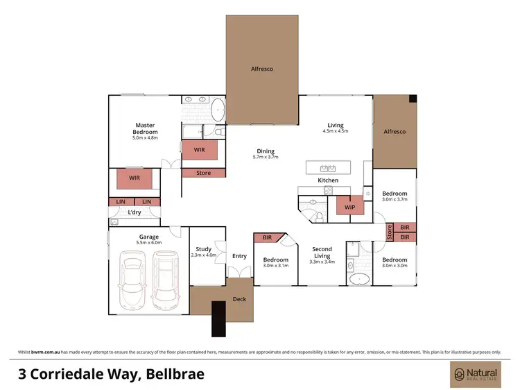 Floorplan of Homely house listing, 3 Corriedale Way, Bellbrae VIC 3228