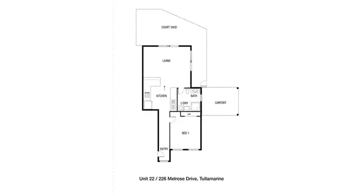 Floorplan of Homely apartment listing, 22/226 Melrose Drive, Tullamarine VIC 3043