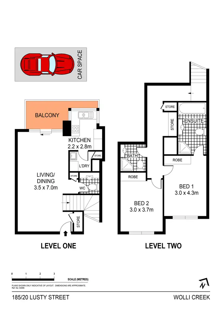 Floorplan of Homely apartment listing, 185/20 Lusty Street, Wolli Creek NSW 2205