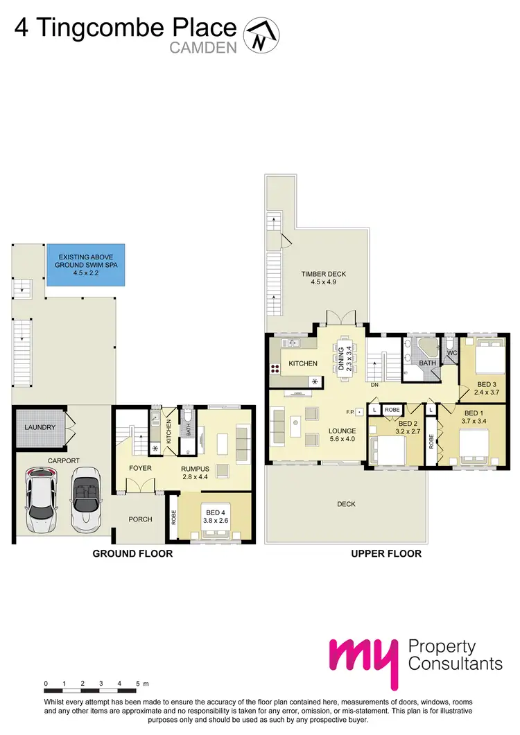 Floorplan of Homely house listing, 4 Tingcombe Place, Camden NSW 2570