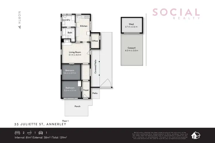 Floorplan of Homely house listing, 35 Juliette Street, Annerley QLD 4103