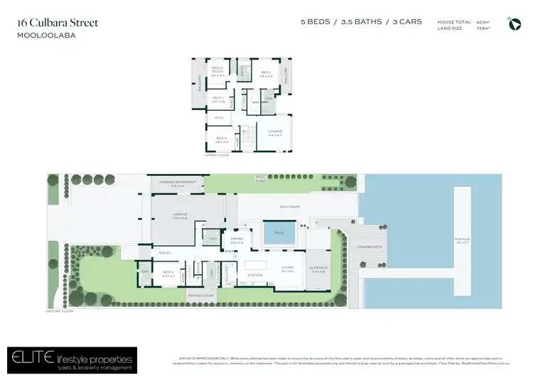 Floorplan of Homely house listing, 16 Culbara Street, Mooloolaba QLD 4557
