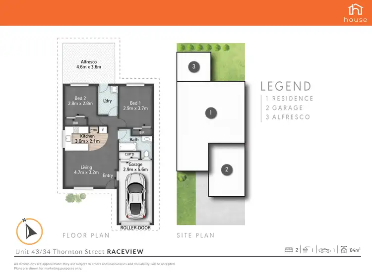 Floorplan of Homely unit listing, 43/34 Thornton Street, Raceview QLD 4305