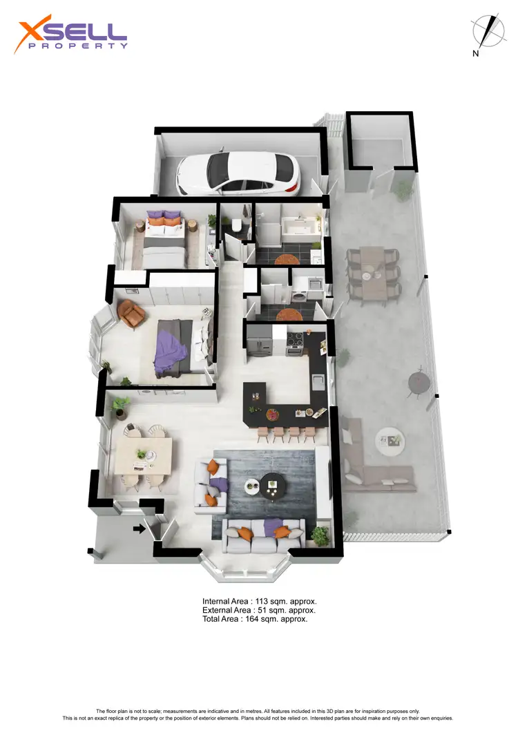 Floorplan of Homely unit listing, 1/1A Pompoota Road, Hope Valley SA 5090