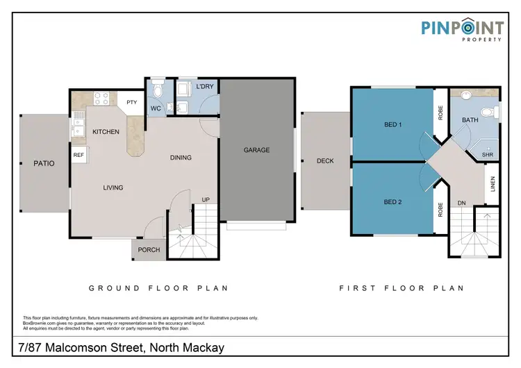 Floorplan of Homely unit listing, 7/87 Malcomson Street, North Mackay QLD 4740