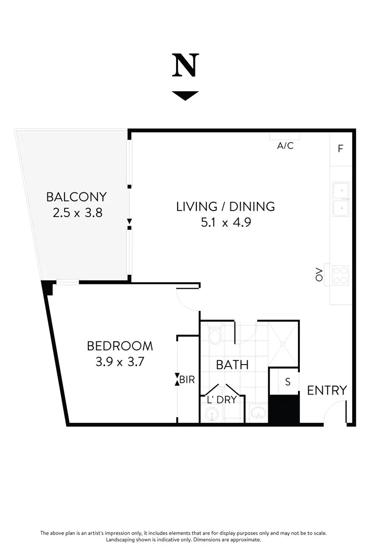 Floorplan of Homely apartment listing, 4/15 Moore Street, Moonee Ponds VIC 3039