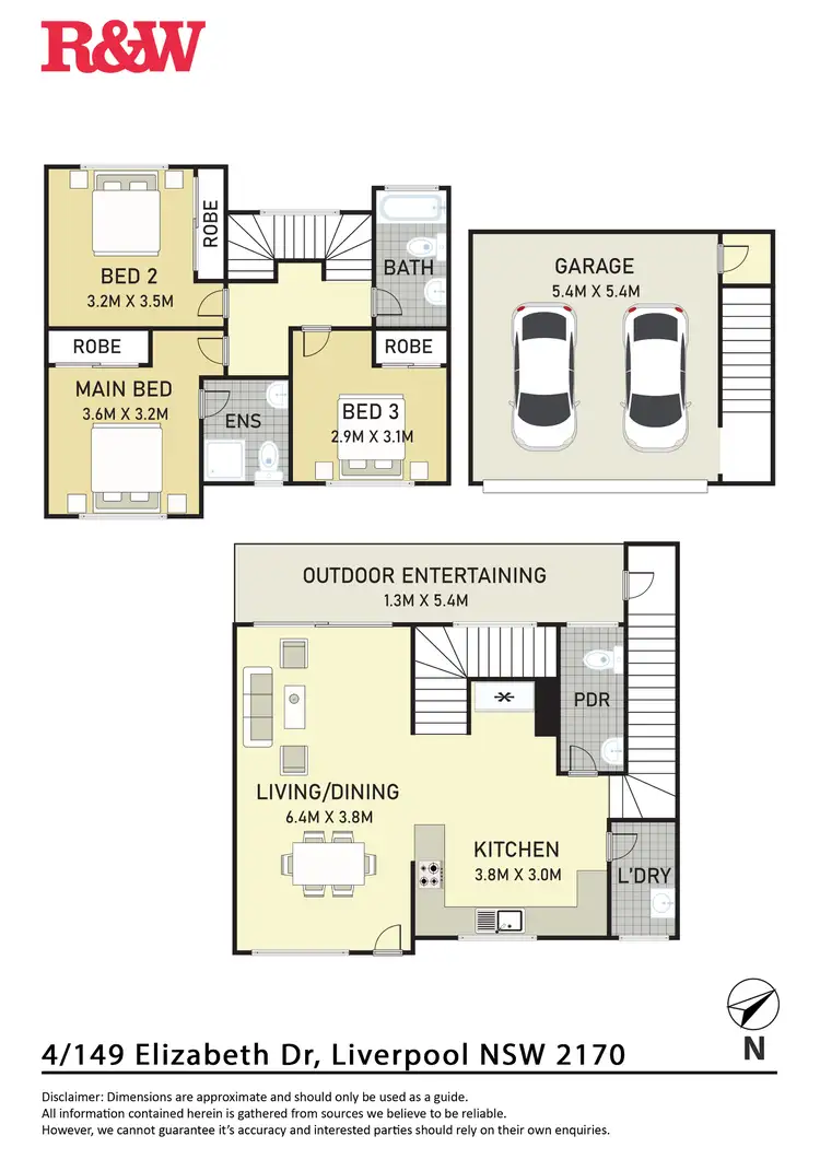 Floorplan of Homely townhouse listing, 4/149 Elizabeth Drive, Liverpool NSW 2170