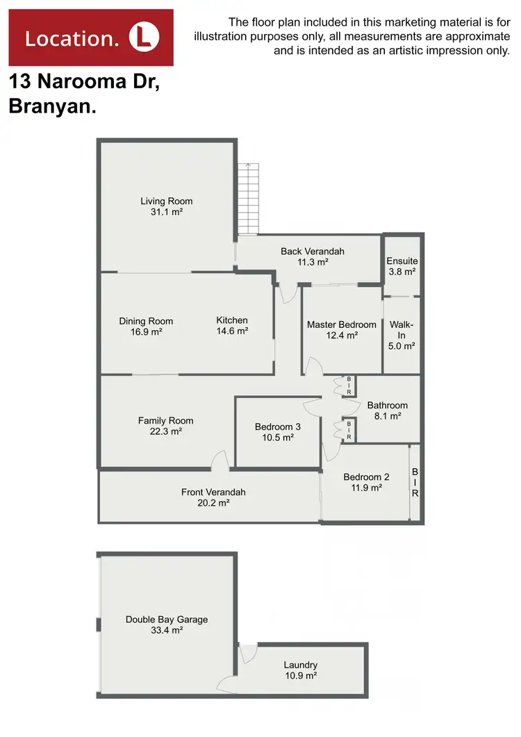 Floorplan of Homely rural property listing, 13 Narooma Drive, Branyan QLD 4670