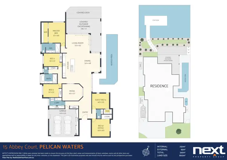 Floorplan of Homely house listing, 15 Abbey Court, Pelican Waters QLD 4551