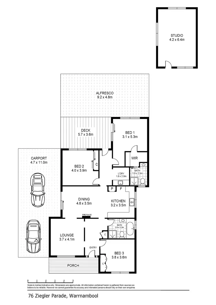 Floorplan of Homely house listing, 76 Ziegler Parade, Allansford VIC 3277