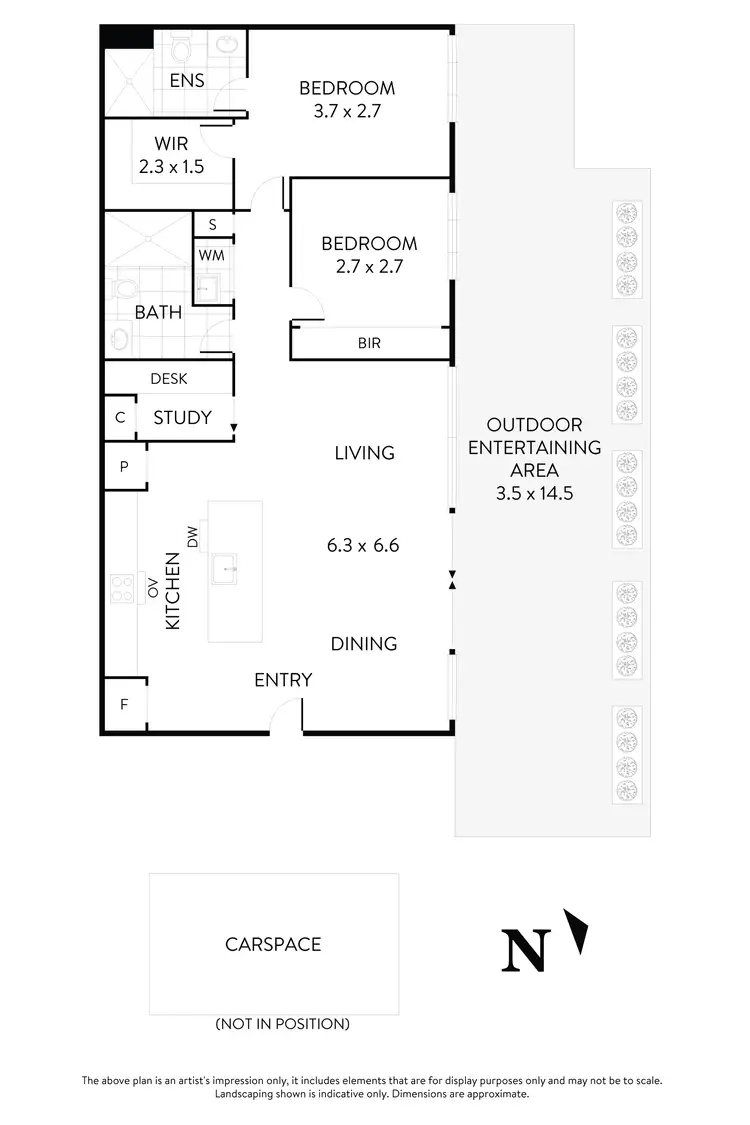 Floorplan of Homely apartment listing, 105/333 Ascot Vale Road, Moonee Ponds VIC 3039