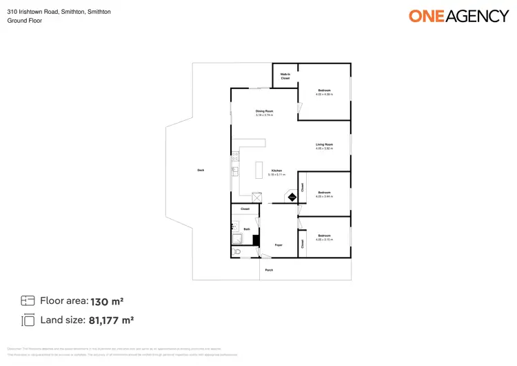 Floorplan of Homely rural property listing, 310 Irishtown Road, Smithton TAS 7330