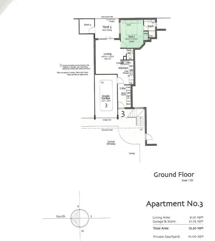Floorplan of Homely unit listing, 3/18 Mathoura Street, Midland WA 6056