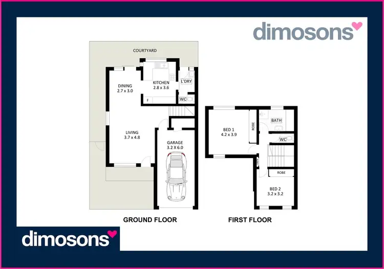 Floorplan of Homely townhouse listing, 3/12 Lake Parade, East Corrimal NSW 2518