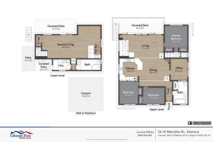 Floorplan of Homely house listing, 13-15 Mavista Grove, Elanora QLD 4221