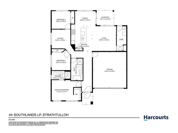 Floorplan of Homely house listing, 44 Southlands Loop, Strathtulloh VIC 3338
