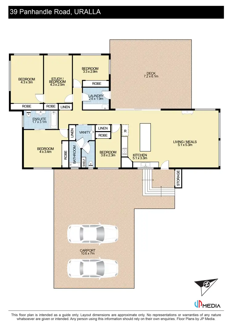 Floorplan of Homely rural property listing, 39 Panhandle Road, Uralla NSW 2358