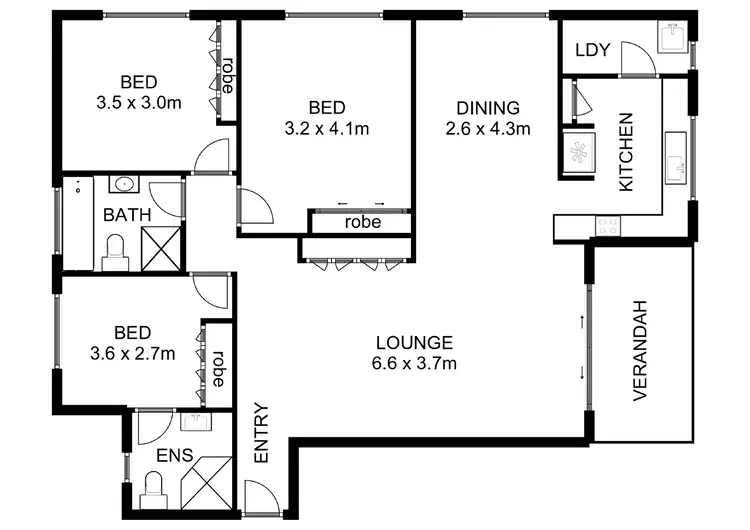 Floorplan of Homely townhouse listing, 24/1-5 North Street, Tuncurry NSW 2428