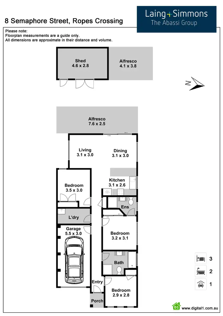 Floorplan of Homely house listing, 8 Semaphore Street, Ropes Crossing NSW 2760