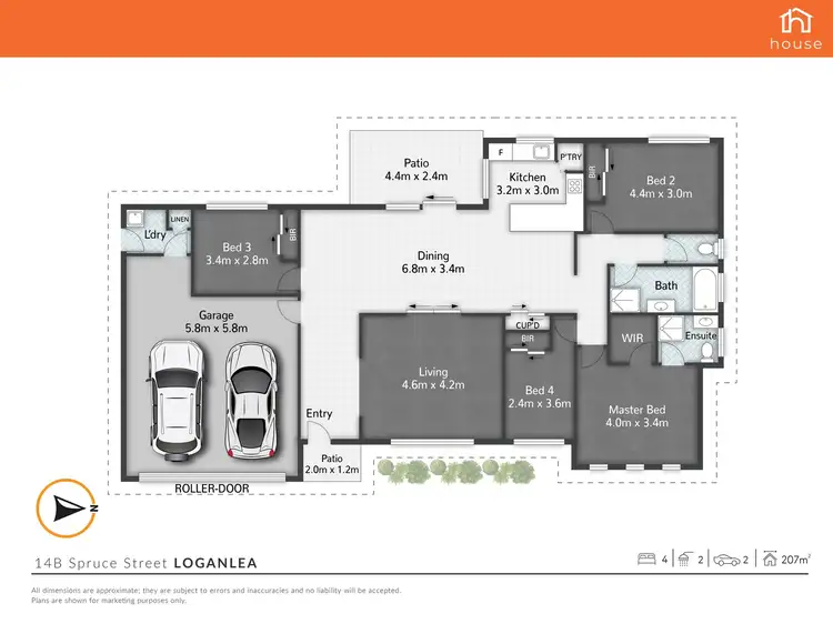 Floorplan of Homely house listing, 14B Spruce Street, Loganlea QLD 4131