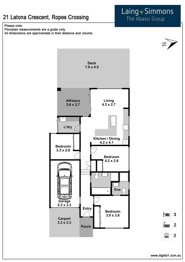Floorplan of Homely house listing, 21 Latona Crescent, Ropes Crossing NSW 2760