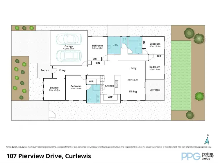 Floorplan of Homely house listing, 107 Pierview Drive, Curlewis VIC 3222