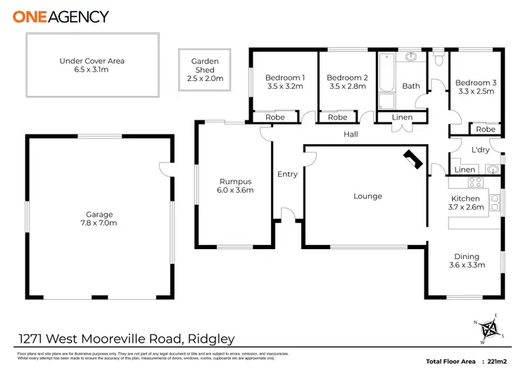 Floorplan of Homely house listing, 1271 West Mooreville Road, Ridgley TAS 7321