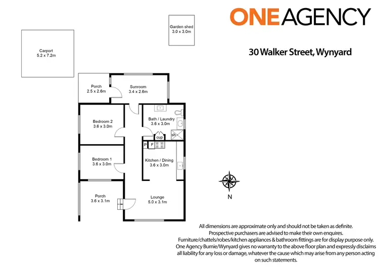 Floorplan of Homely house listing, 30 Walker Street, Wynyard TAS 7325