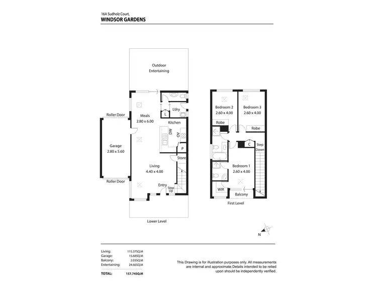 Floorplan of Homely house listing, 16A Sudholz Court, Windsor Gardens SA 5087