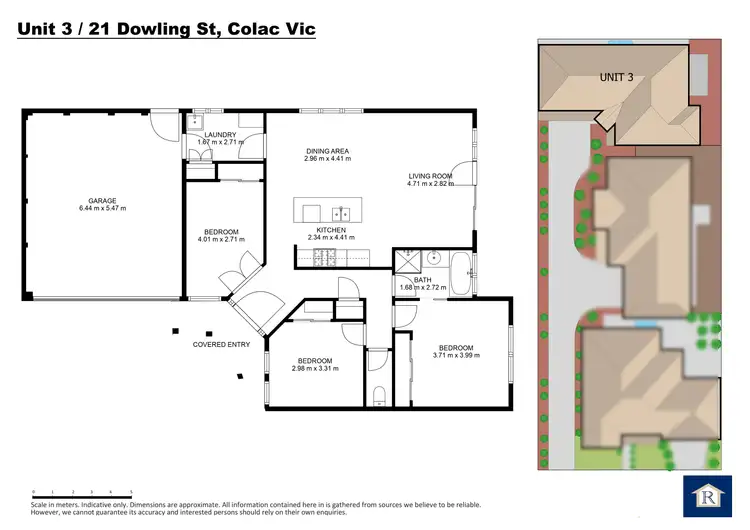Floorplan of Homely unit listing, 3/21 Dowling Street, Colac VIC 3250