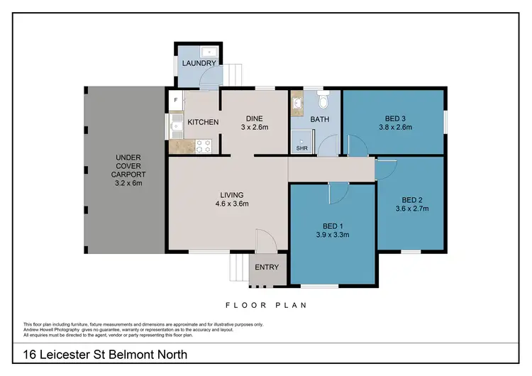 Floorplan of Homely house listing, 16 Leicester Avenue, Belmont North NSW 2280