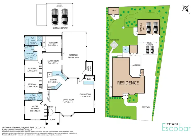 Floorplan of Homely house listing, 50 Owens Crescent, Regents Park QLD 4118