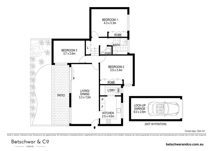 Floorplan of Homely unit listing, 1/17 Church Street, Wollongong NSW 2500