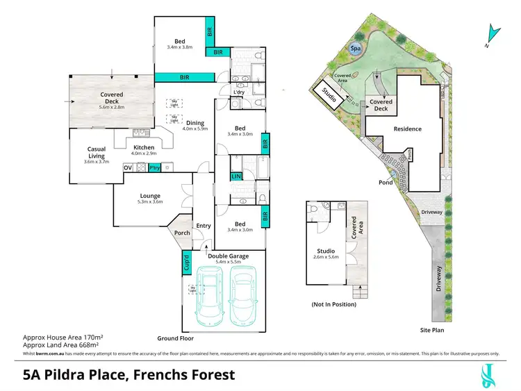 Floorplan of Homely house listing, 5A Pildra Place, Frenchs Forest NSW 2086