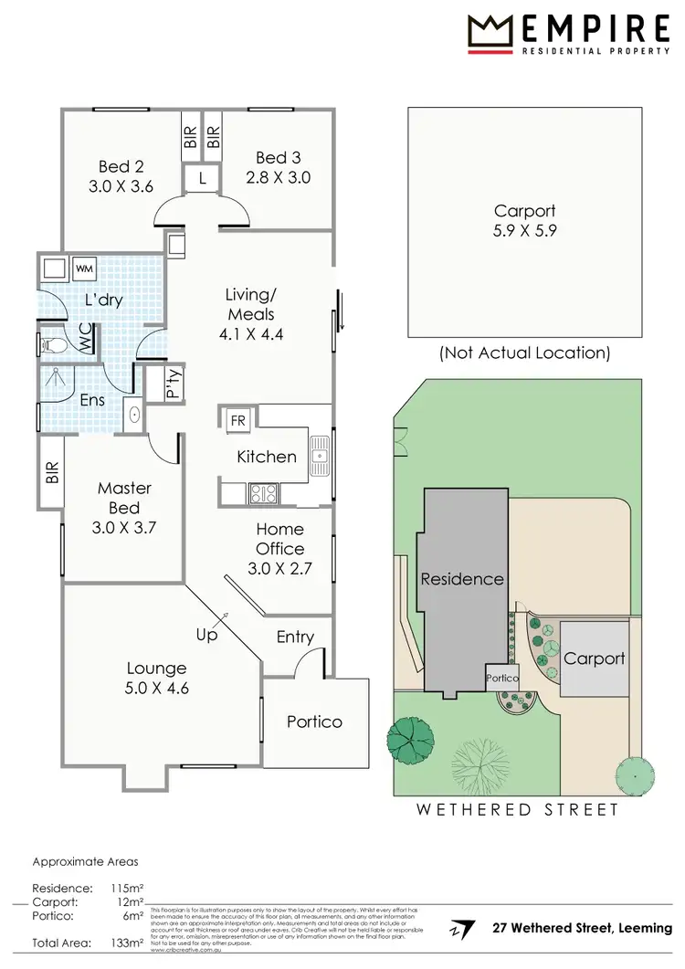 Floorplan of Homely house listing, 27 Wethered Street, Leeming WA 6149