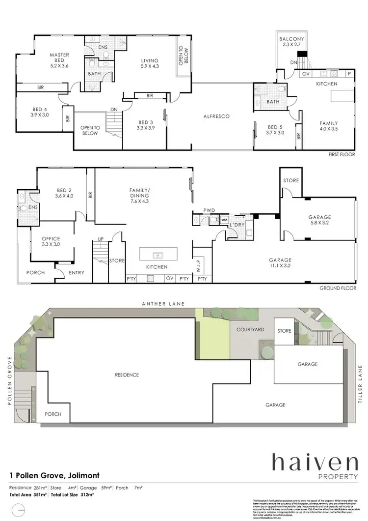 Floorplan of Homely house listing, 1 Pollen Grove, Jolimont WA 6014