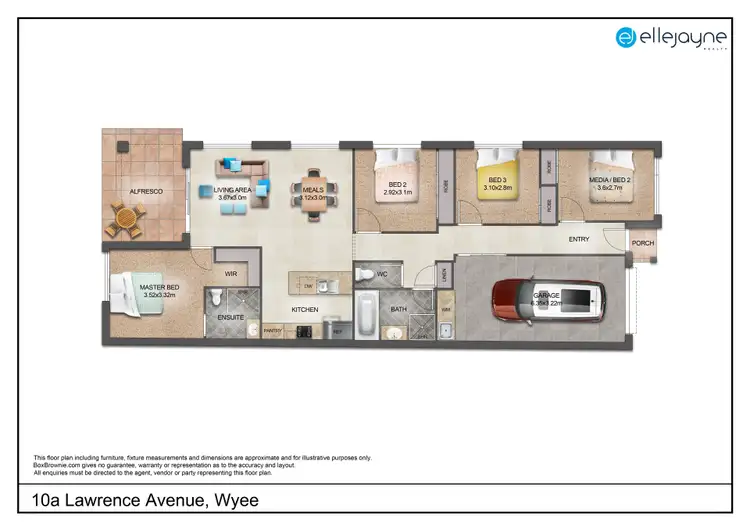 Floorplan of Homely semi-detached listing, 10A Lawrence Avenue, Wyee NSW 2259