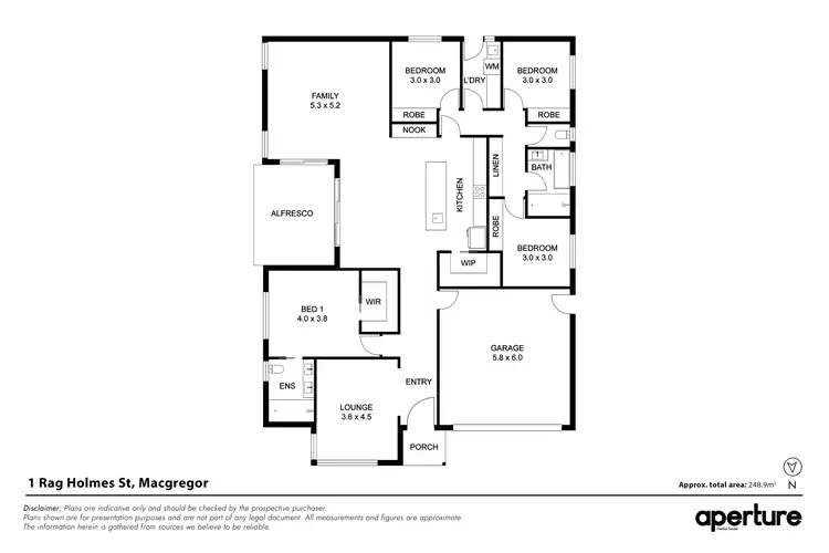 Floorplan of Homely house listing, 1 Rag Holmes Street, Macgregor ACT 2615