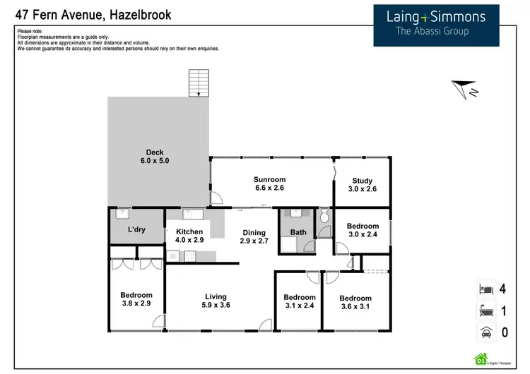 Floorplan of Homely house listing, 47 Fern Avenue, Hazelbrook NSW 2779