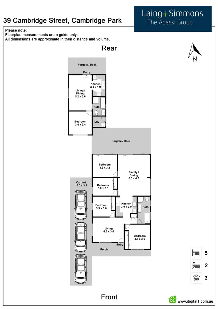 Floorplan of Homely house listing, 39 & 39a Cambridge Street, Cambridge Park NSW 2747