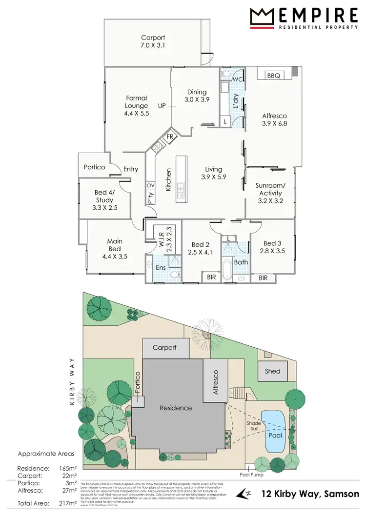 Floorplan of Homely house listing, 12 Kirby Way, Samson WA 6163