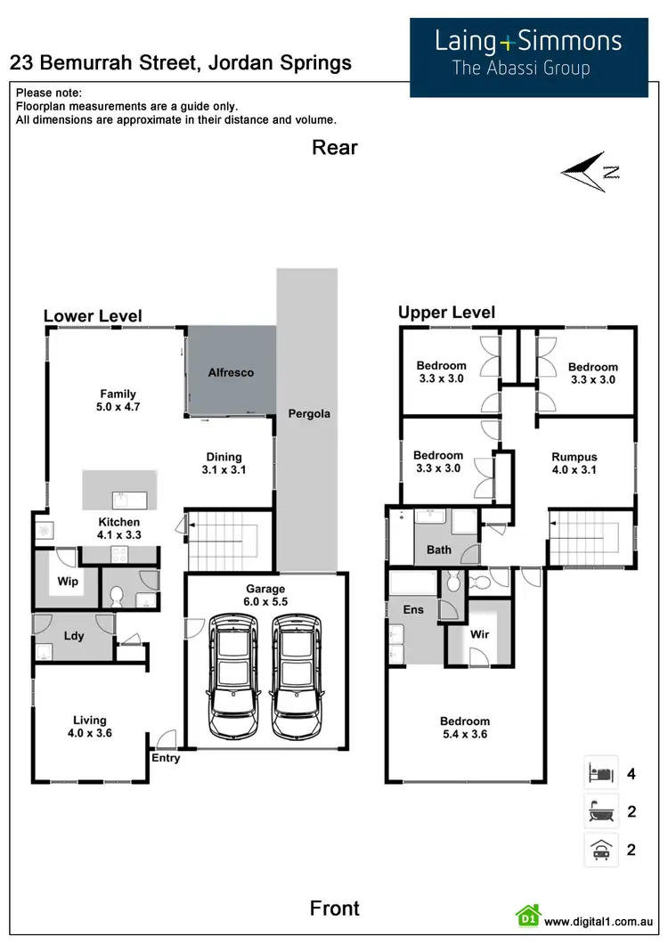Floorplan of Homely house listing, 23 Bemurrah Street, Jordan Springs NSW 2747