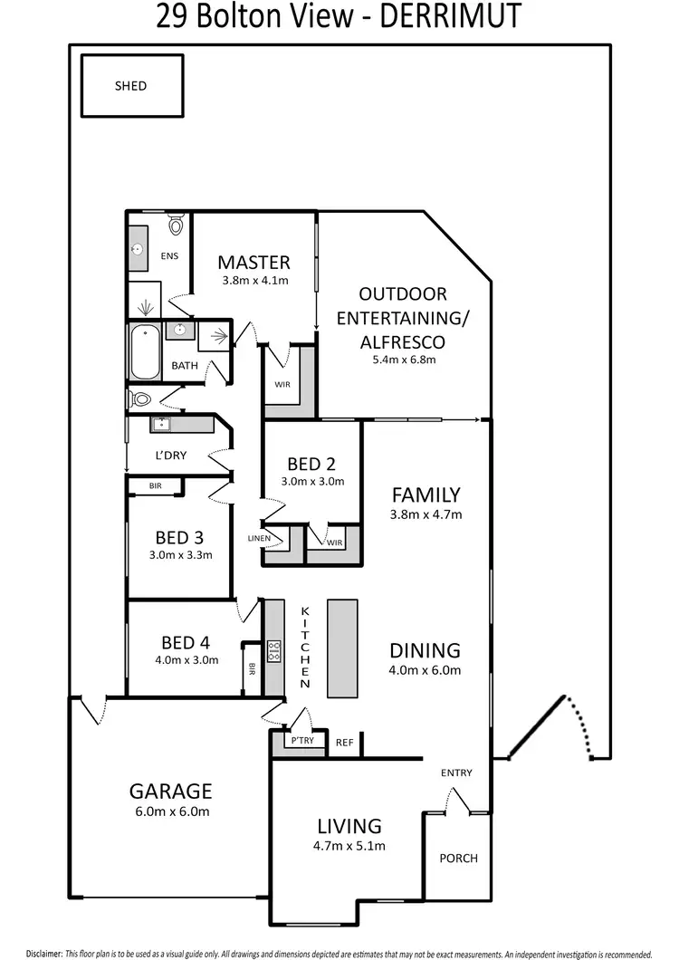 Floorplan of Homely house listing, 29 Bolton View, Derrimut VIC 3026